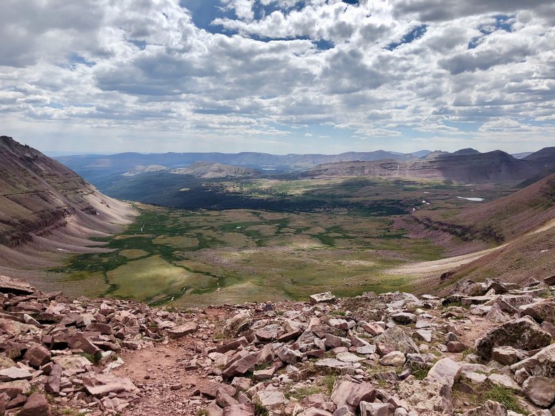 West side from Anderson Pass