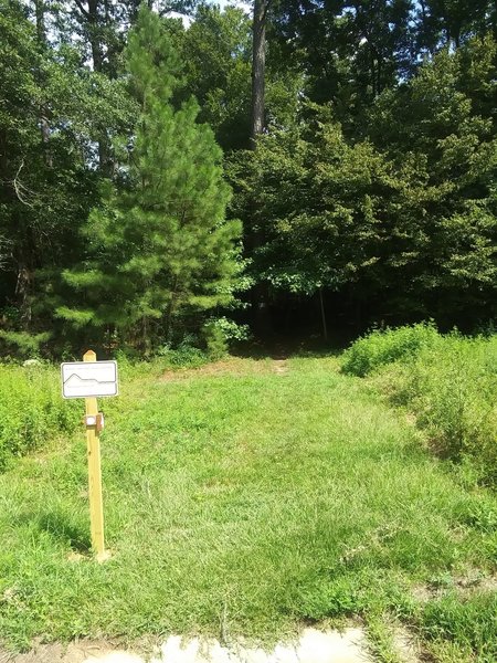 Trail entrance off HWY 98, headed toward Rolling View State Park.