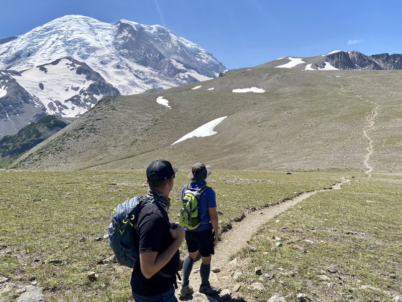 On the trail between 2nd and 3rd Burroughs.