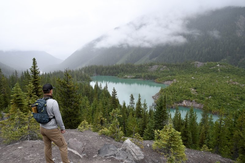 A nice lake sits just below the terminus of the glacier.