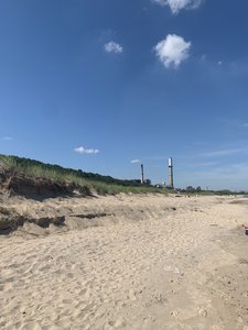Beach view to the west.