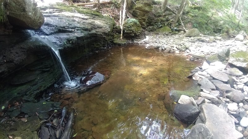 Waterfall and pool during dry year.