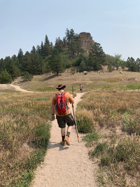 At the junctions of the Rimrock and Inner Canyon trails.