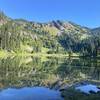 Sheep Lake offering a nice reflection in the morning.