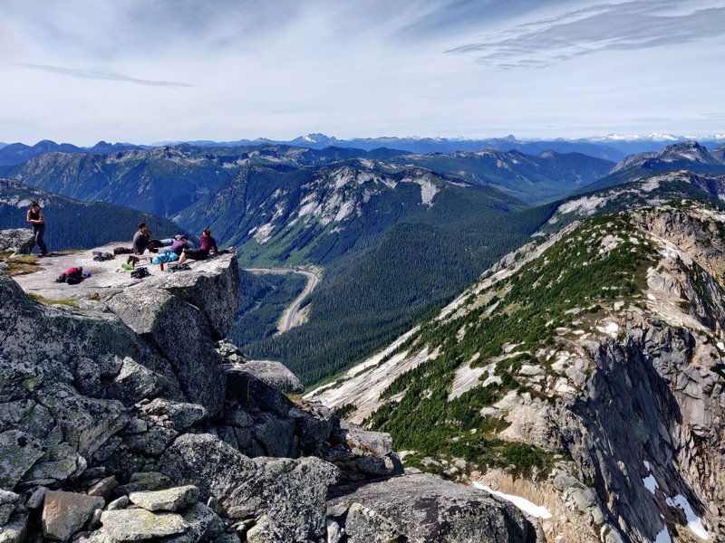 Picnic lunch on Yak Peak.