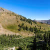 Descent from Rendezvous Mountain.