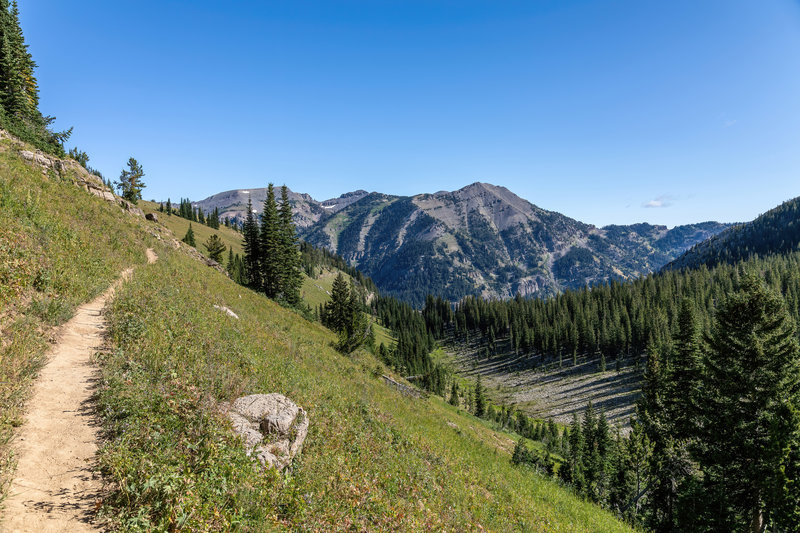 Mount Hunt from Rendezvous Mountain.