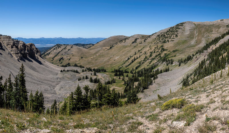 Game Creek Canyon from Game Creek Pass.