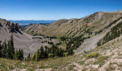 Game Creek Canyon from Game Creek Pass.