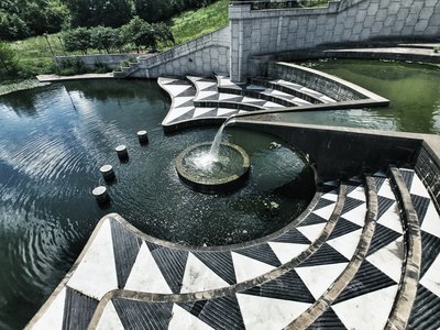The Dam and Spillway on Lenexa Lake.