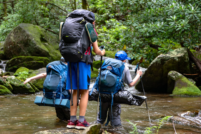 Venturing bravely into the unknown—from a backpacking trip earlier this year with my son and a couple of his friends