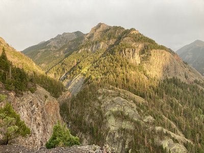 View from top of the switchbacks.