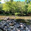 The Flat River by the rock-hop river crossing.