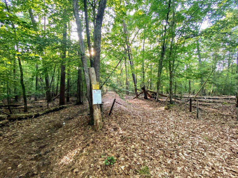 The road dead ends at some private property.