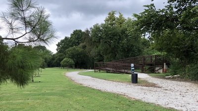 Ramp to the Haikey Creek bridge on the west bank.