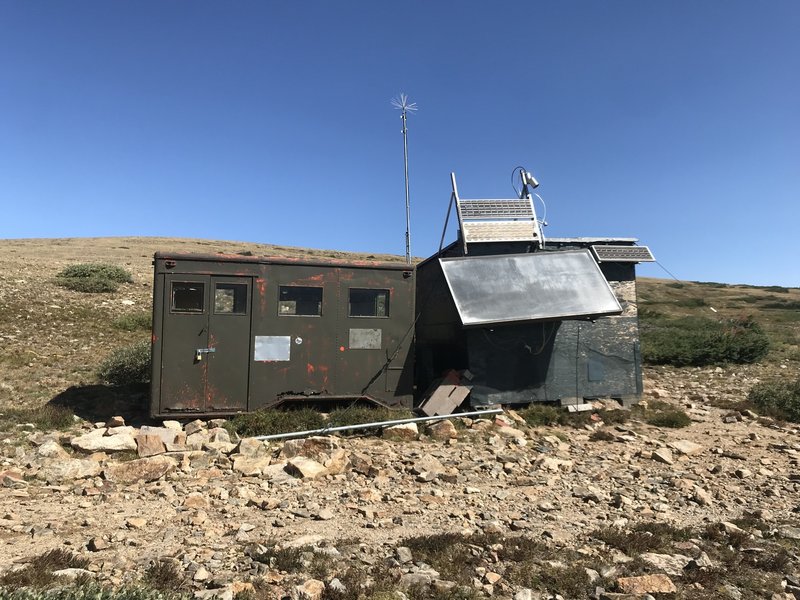 Another makeshift CU observation hut; this one is called T-van.