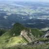 View of Klimsenkappelle on descent from Pilatus Kulm.