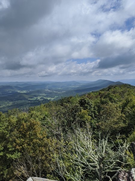 View from Hanging Rock Raptor Observatory.