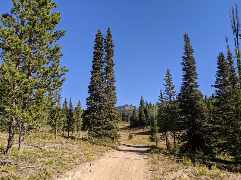 Looking at Rabbit Ears Peak.