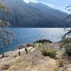 The view from the tiny island over Lake Kachess.