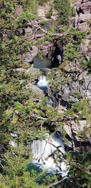 Looking at the North Fork Falls from the top.