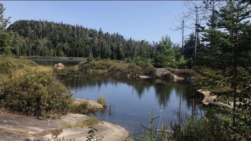 Crane Mountain Pond, 0.7 miles from the summit.