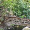 The bridge across the creek near Thomson Avenue trolley station.