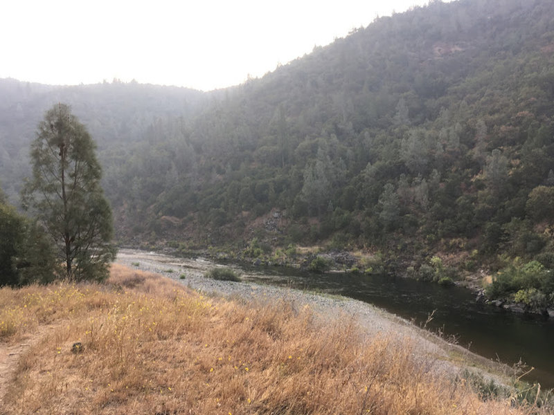 View of the American River.