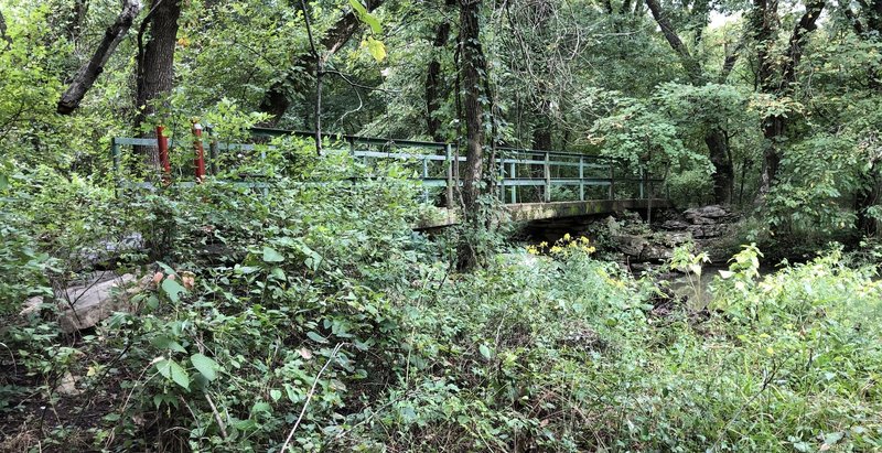 The CCC Bridge across Coal Creek. The Civilian Conservation Corps built this in the 1930's.