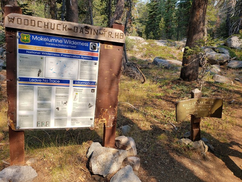 Wheeler Lake trailhead.