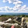 The view from Rocky Ridge trail - chairs and a ready made fire pile ready to go.