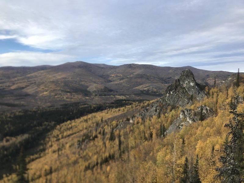 Numerous emerging rock formations along this trail!