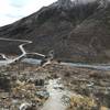 Trailhead looking back towards Savage River & Denali Park bridge crossing