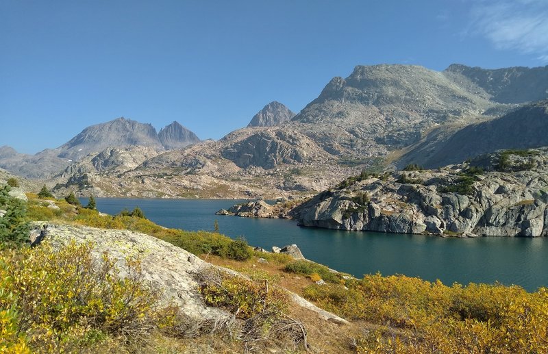 Lower Jean Lake along the CDT on a crystal clear September morning.