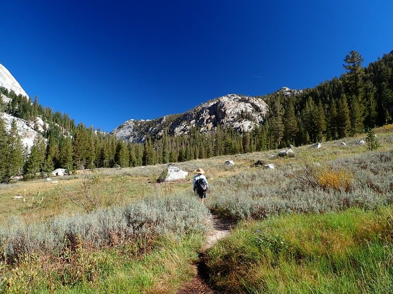 Ascending Matterhorn Canyon.