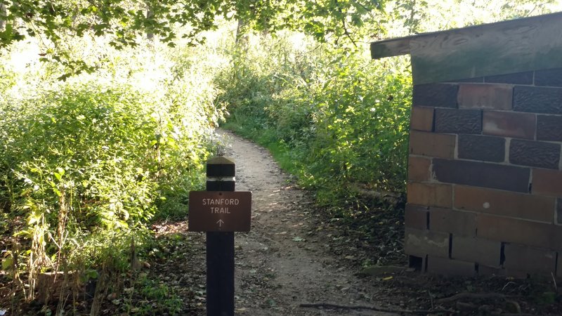 Trailhead for the Stanford Trail.