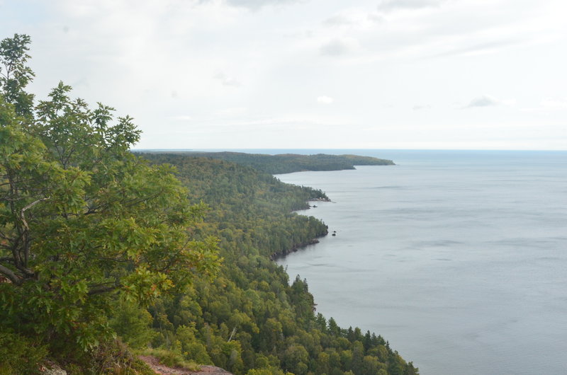 Lake Superior shoreline looking east.