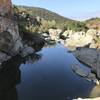 The view downstream from the falls