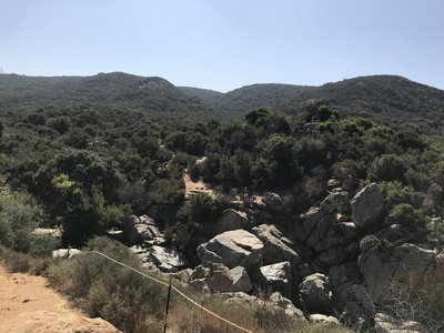 Viewpoint above Los Peñasquitos Creek Waterfall