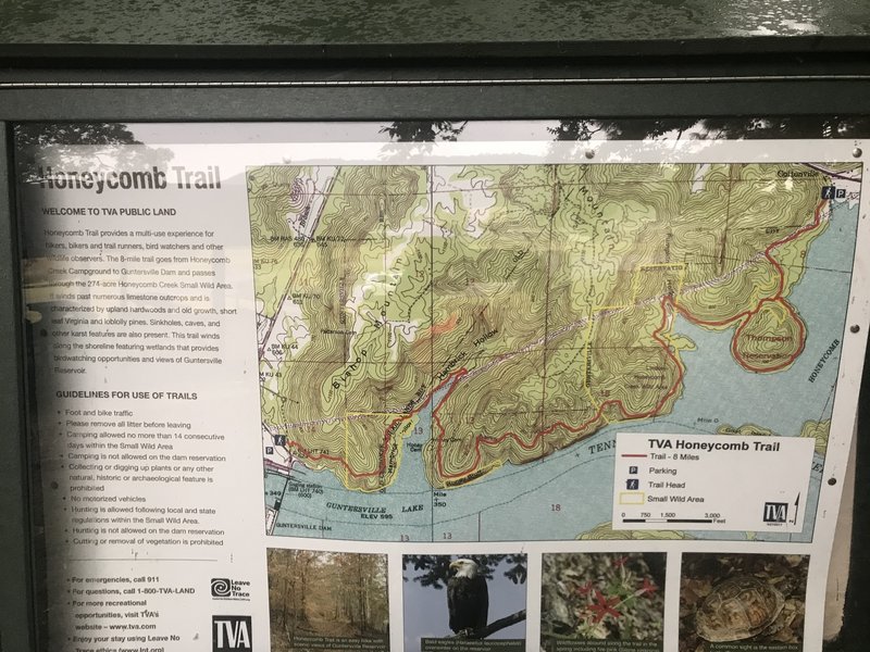 Map at dam side kiosk.