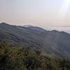 Another view from  Gaviota Peak looking back towards Santa Barbara. Fire road seen on the ridge to the left