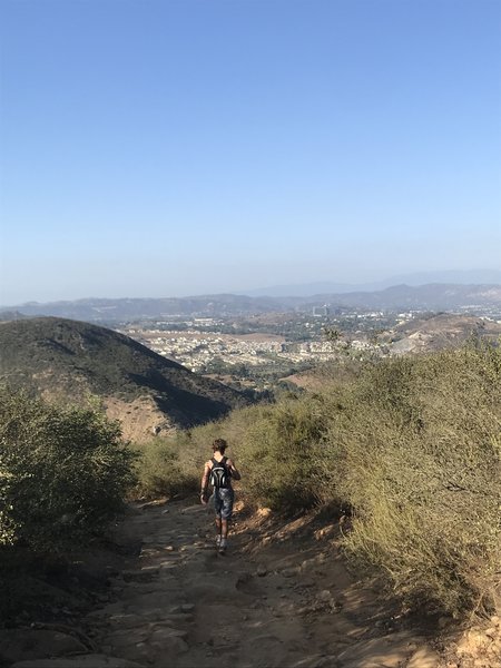 Heading down the Way Up Trail