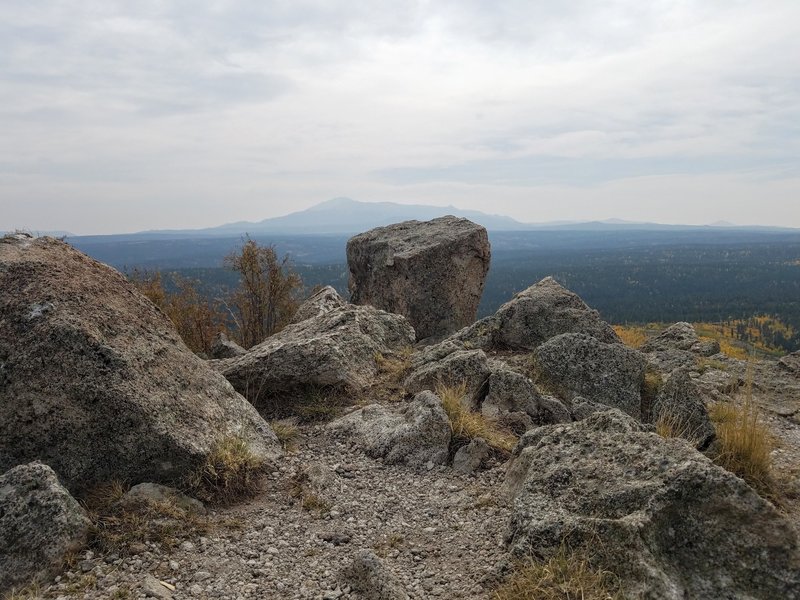 View of Pikes Peak from summit of Signal Butte