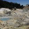 View of the Bumpass Hell area from the Frying Pan Trail.