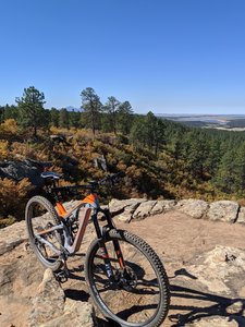Overlooking the canyon on Little Bean.