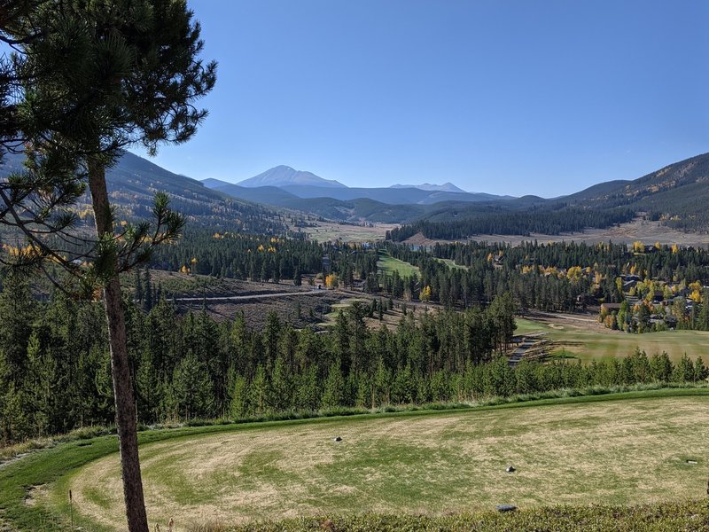 Looking south towards Breckenridge from the top of the Flume Trail.