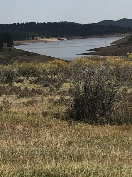 This was the Reservoir. People were kayaking in the Reservoir.