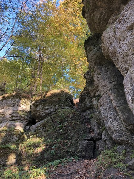 Bluffs along trail