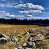 Crumbaugh Lake from the trail in the fall.