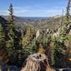 Black Hills from leg near entrance/exit of Sunday Gulch Trail.